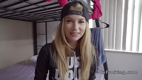 Horny couple fuck each other on their first time