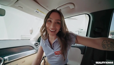 Slutty brunette andia get their trust's