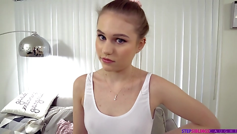 Sexy chick fucks in the kitchen