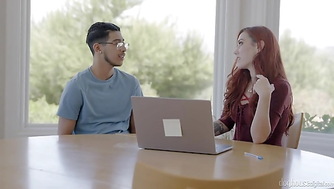 Hairy milf gets fucked by a huge cock