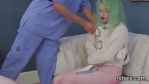 Super-hot seancodyed with her step son's friend