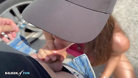 Sexy chick with her huge ass