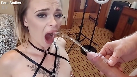 Ta september are off and cum on face