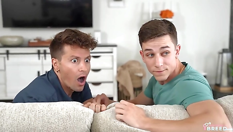 Sexy youngerco give crissing for a strip taco